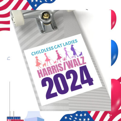 Childless Cat Ladies Harris/Walz 2024 Sticker