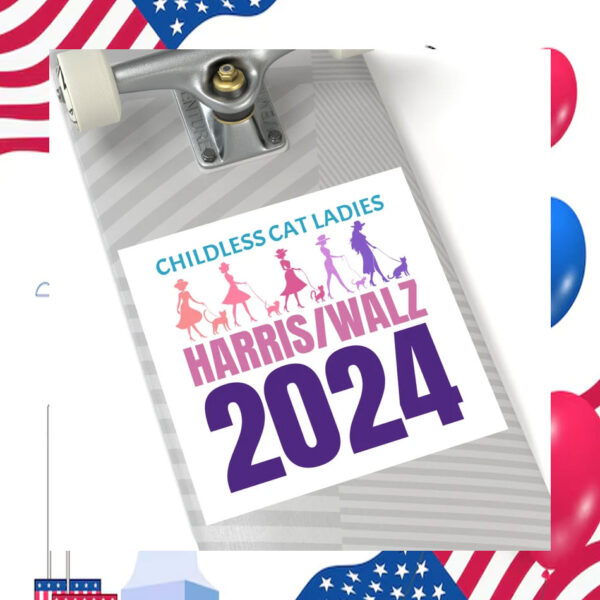 Childless Cat Ladies Harris/Walz 2024 Sticker