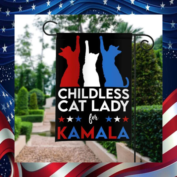 Childless Cat Ladies Kamala Harris 2024 Flag
