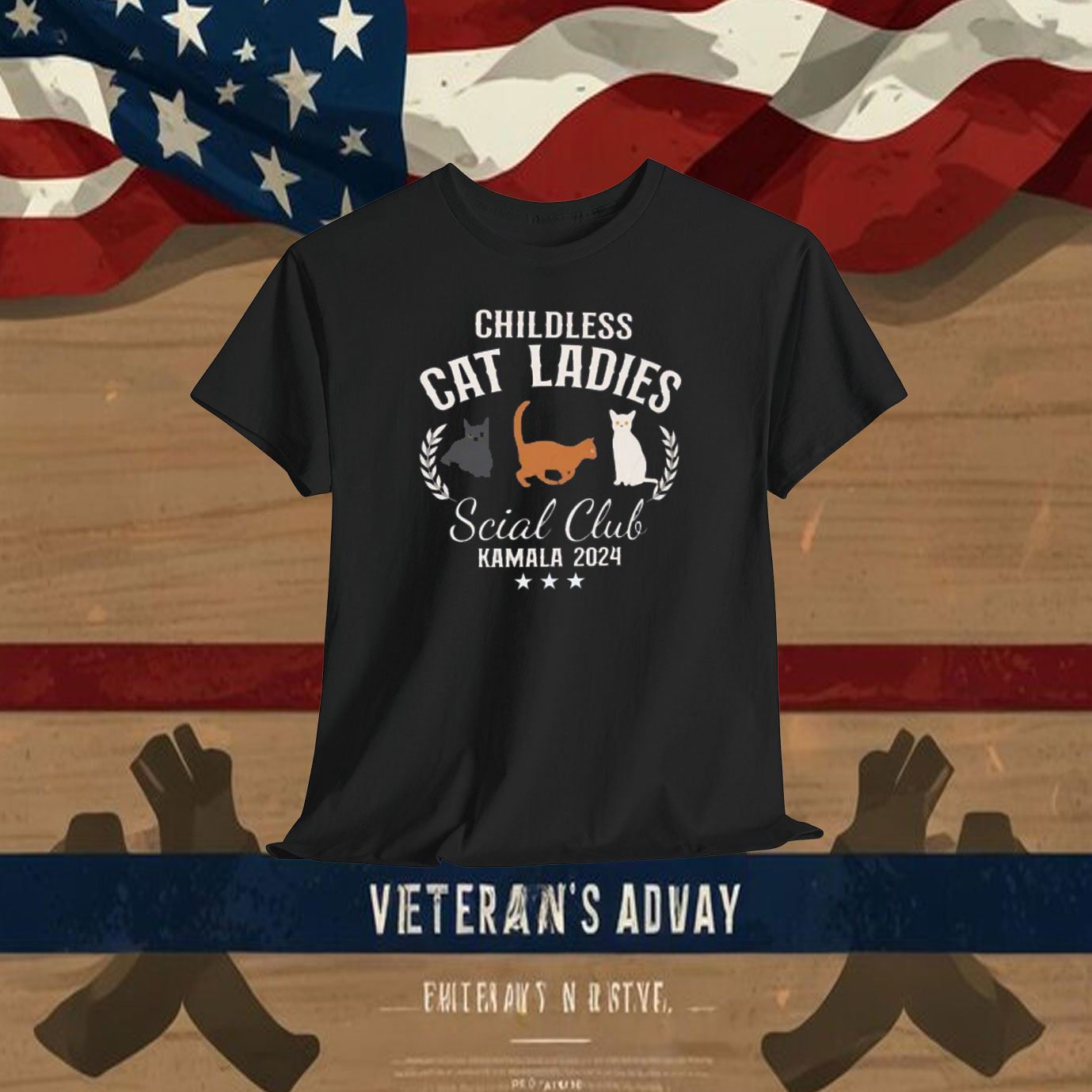 Childless Cat Ladies Kamala Harris President 2024 Shirt