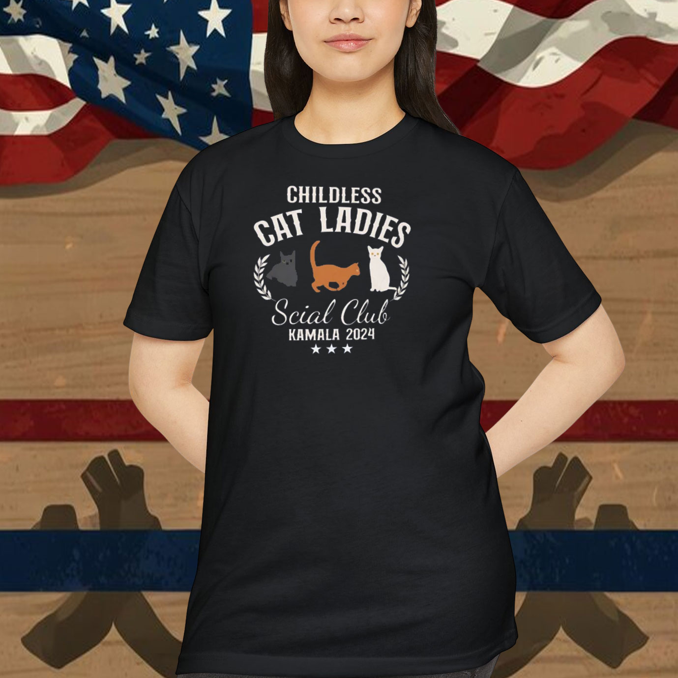 Childless Cat Ladies Kamala Harris President 2024 Shirt