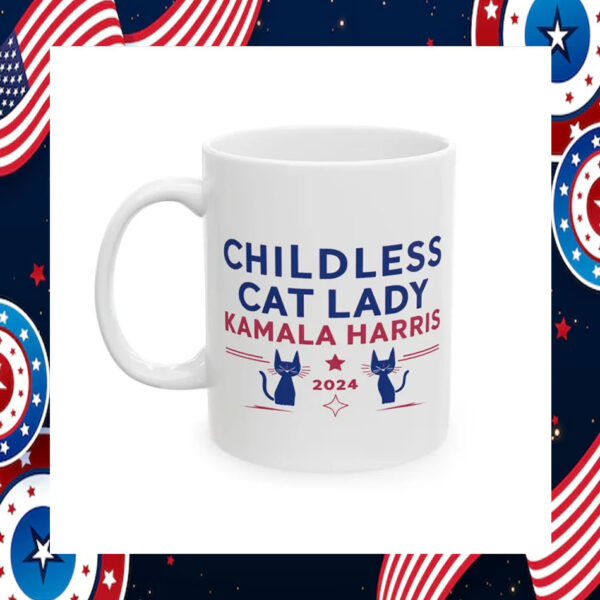 Childless Cat Lady Kamala Coffee Mug