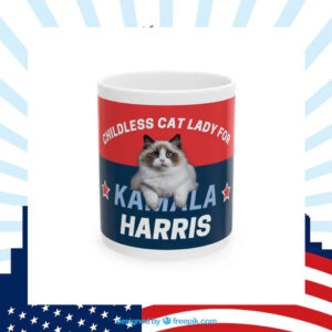 Childless Cat Lady Mug, Kamala Harris Mug, Kamala Mug