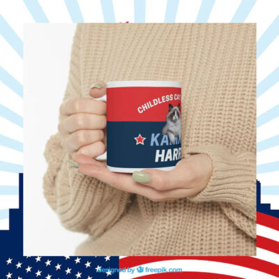 Childless Cat Lady Mug, Kamala Harris Mug, Kamala Mug