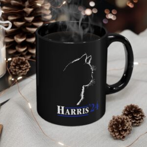 Childless Cat Kamala Cat Silhouette Harris 24 Mug