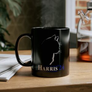 Childless Cat Kamala Cat Silhouette Harris 24 Mug