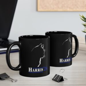 Childless Cat Kamala Cat Silhouette Harris 24 Mug
