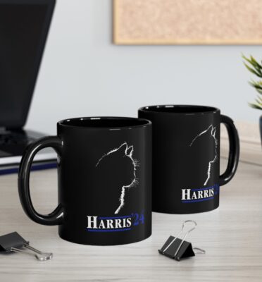 Childless Cat Kamala Cat Silhouette Harris 24 Mug