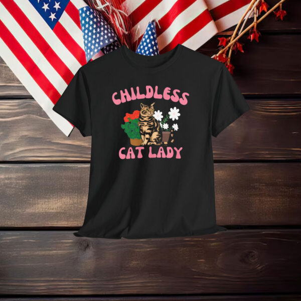 Childless cat lady shirt Kamala harris meme Madam Shirt