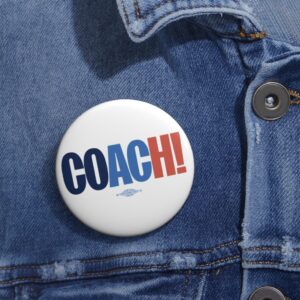Coach Kamala Harris Tim Walz Button
