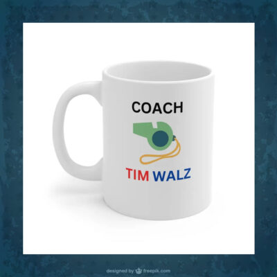 Coach Tim Walz Harris Walz 2024 Campaign Mug