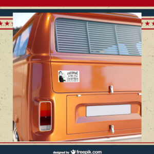 Coconut Tree 24 Grab Him By The Ballot Harris Walz Bumper Sticker