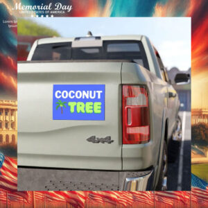 Coconut Tree Kamala Harris Car Magnet