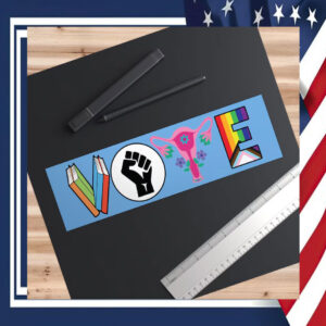 Colorful Vote Harris Walz Magnet