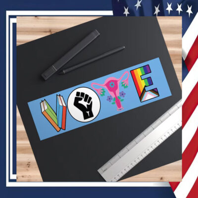 Colorful Vote Harris Walz Magnet