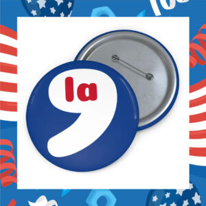 Comma La Button | Comma La Pin | 'La Buttons