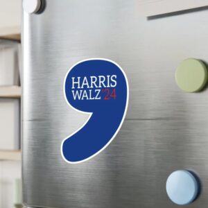 Comma-La Harris Walz Sticker