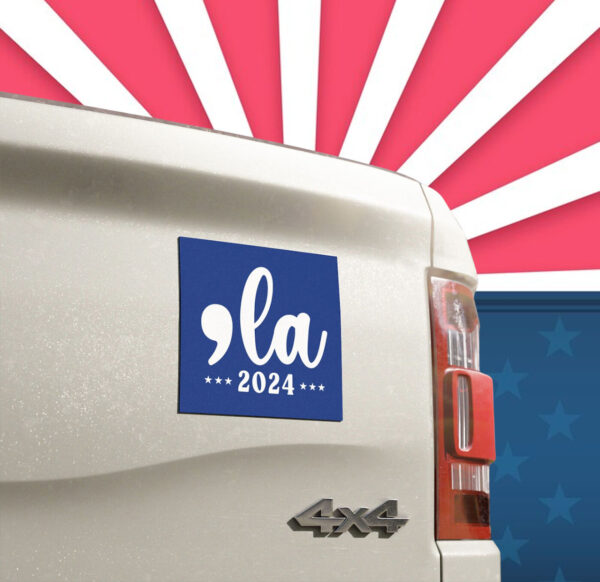 Comma-La Kamala Car Magnet