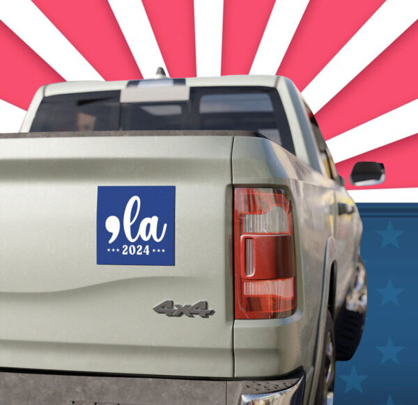 Comma-La Kamala Car Magnet