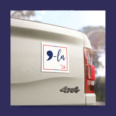 Comma La Kamala Harris 24 Car Magnets, Kamala Harris car magnets