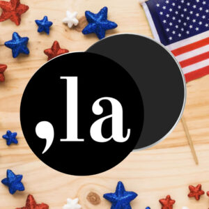 Comma-La Kamala Harris Buttons