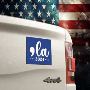Comma-La Kamala Harris Car Magnet