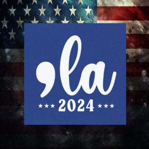 Comma-La Kamala Harris Car Magnet
