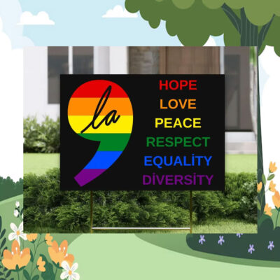 Comma La Yard Sign