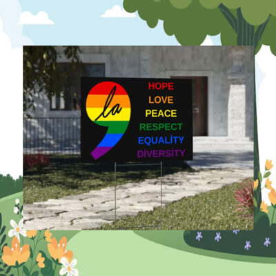 Comma La Yard Sign