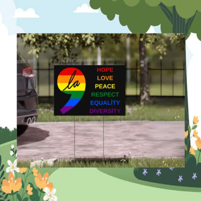 Comma La Yard Sign