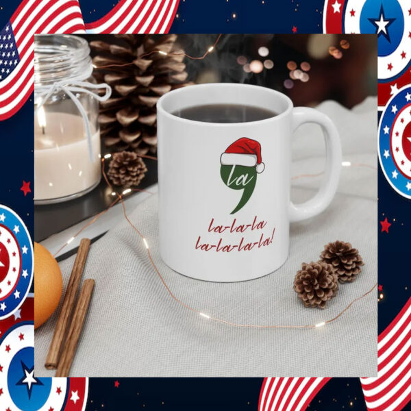 Comma la Christmas Mug