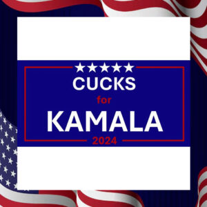 Cucks for Kamala bumper Sticker