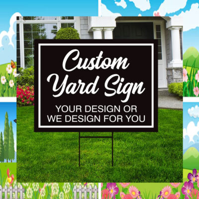 Custom Design Harris Walz Yard Sign