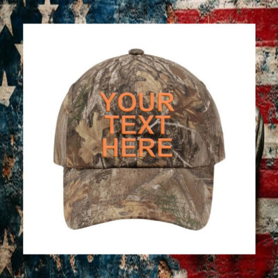 Custom Embroidered Camo Dad Hat