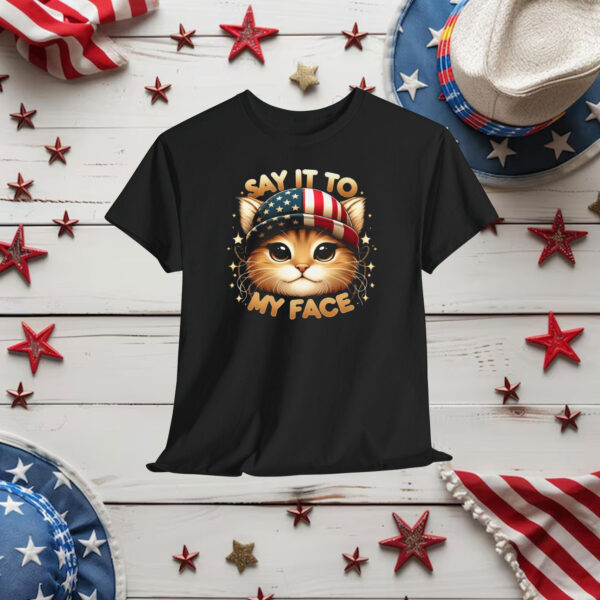 Cute Cat Say It to My Face Kamala Harris 2024 Shirt