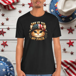 Cute Cat Say It to My Face Kamala Harris 2024 Shirt