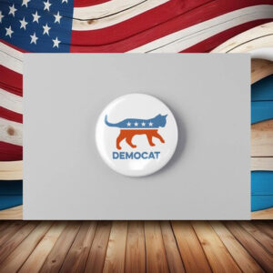 DemoCAT funny political Button