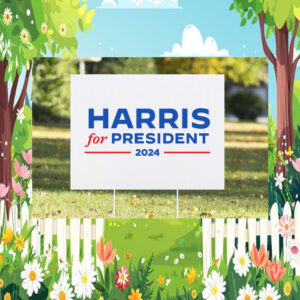 Democrat Political Yard Sign, Kamala Harris Yard Sign