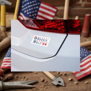 Die Cut Harris & Walz 2024 Campaign Sticker