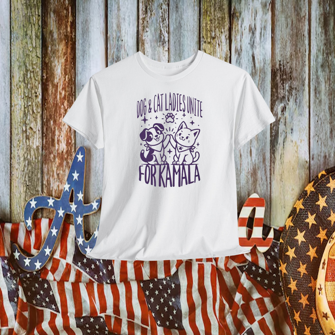 Dog and Cat Ladies Unite for Kamala, Childless Cat Ladies Shirt