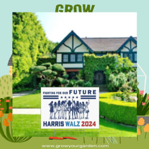 Fighting For Our Future Harris Walz 2024 Yard Sign