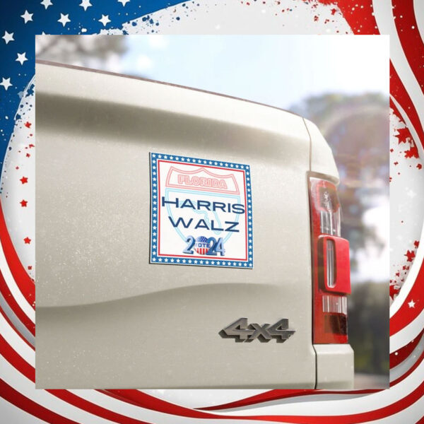 Florida Harris Walz 2024 Car Magnet