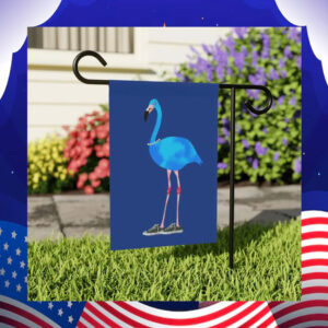 Garden & House Banner Flag Blue Flamingo Kamala