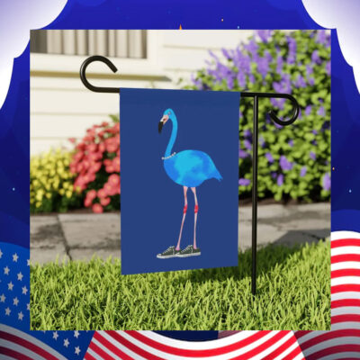 Garden & House Banner Flag Blue Flamingo Kamala
