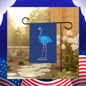 Garden & House Banner Flag Blue Flamingo Kamala