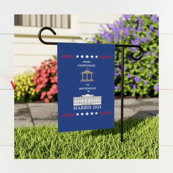 Harris 2024 flag banner
