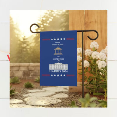Harris 2024 flag banner