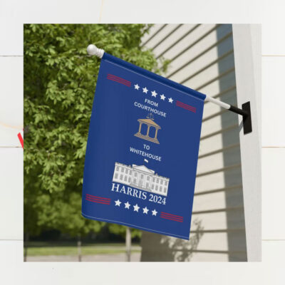 Harris 2024 flag banner