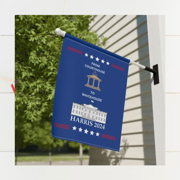 Harris 2024 flag banner