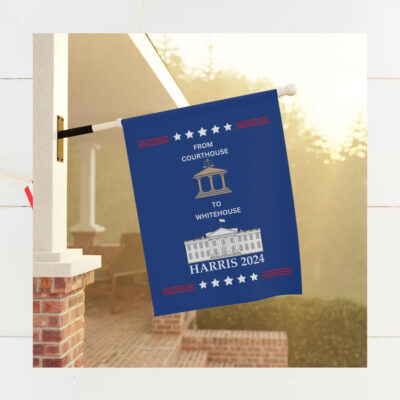 Harris 2024 flag banner